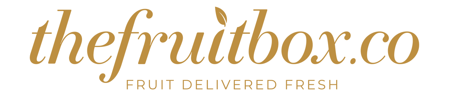 thefruitbox.co - fruit delivered fresh - gold/transparent logo